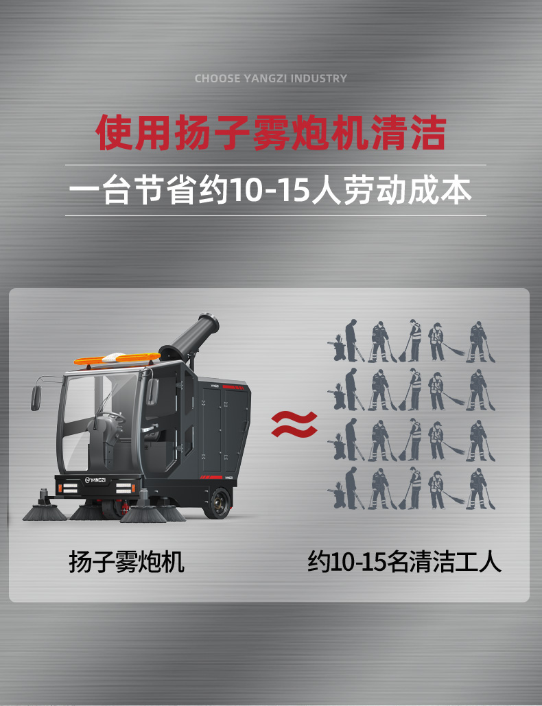 揚子S15電動(dòng)掃地車(chē)(圖7)