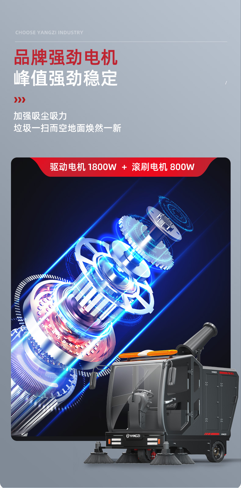 揚子S15電動(dòng)掃地車(chē)(圖11)