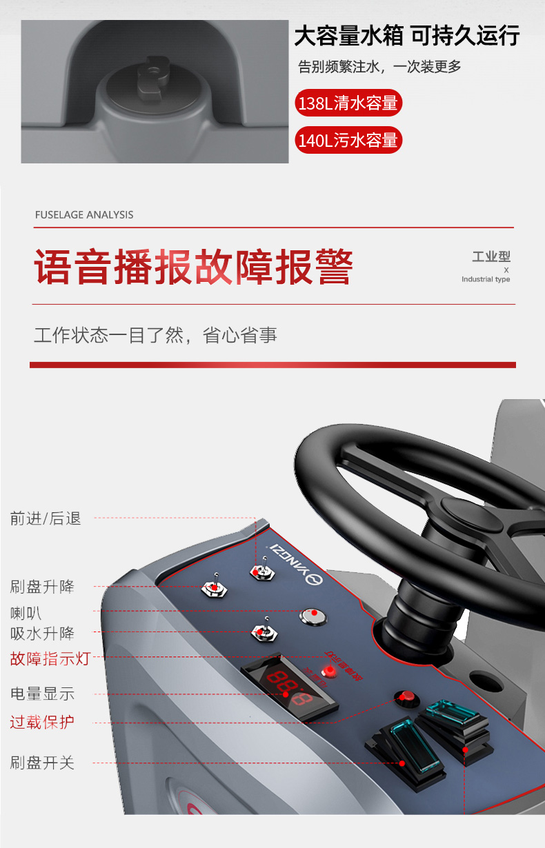 揚子X(jué)7駕駛式洗地機(圖14)